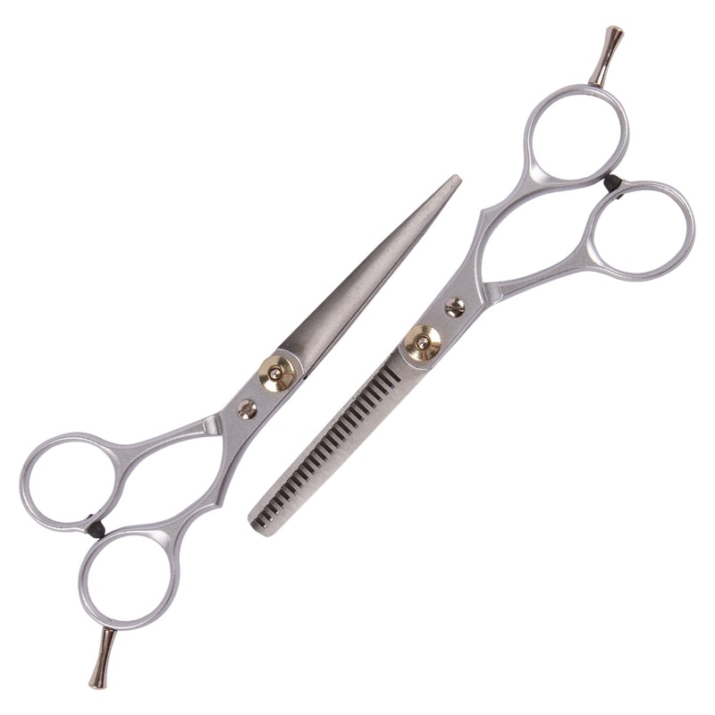 2pc Stainless Steel Hairdressing Scissors Set