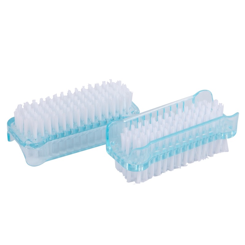 2pc Turquoise Nail Cleaning Brush Set