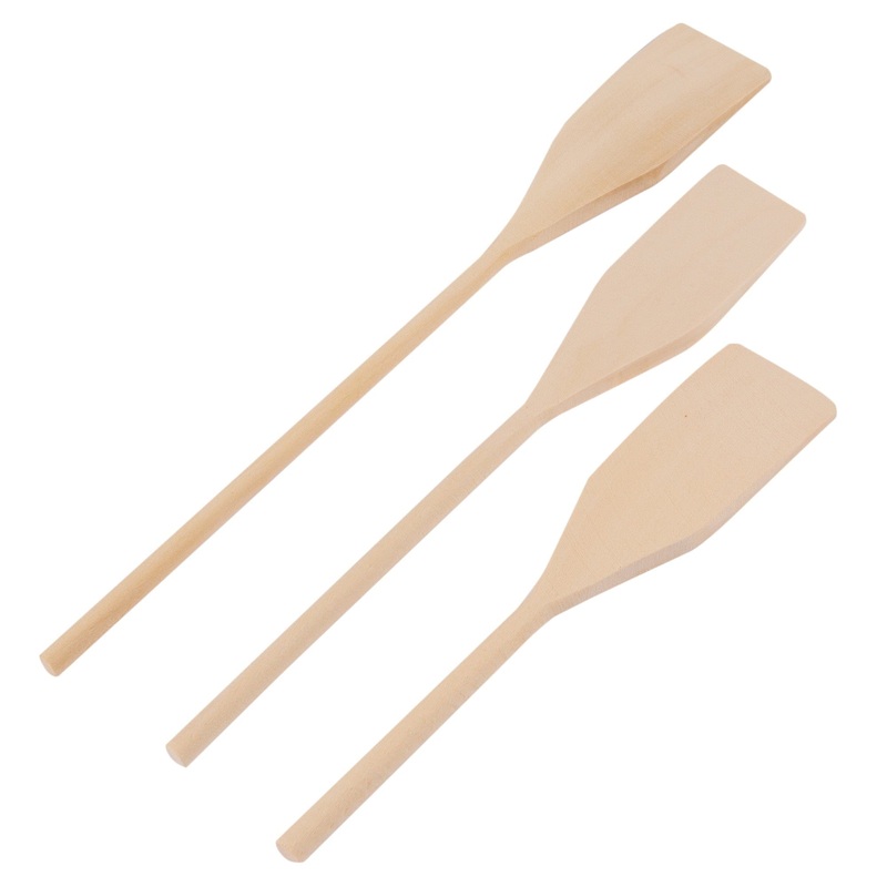 3pc Wooden Kitchen Spatula Set - 3 Sizes