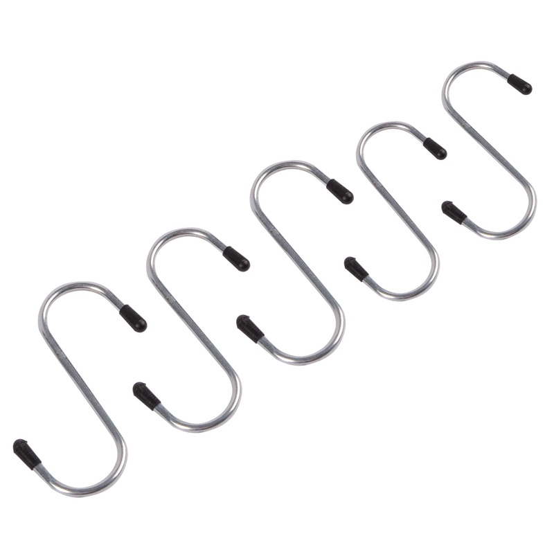 65mm Iron Heavy-Duty S-Hooks - Pack of 5