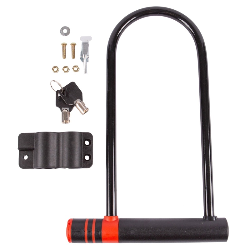 Black 18cm x 31cm Bike U-Lock