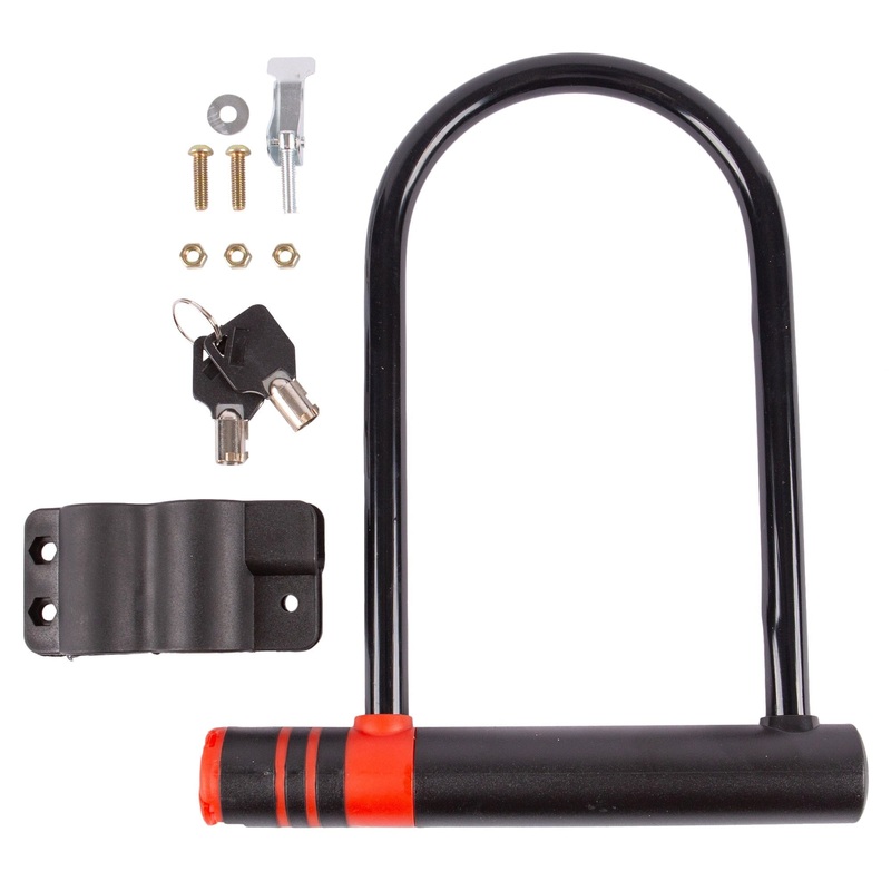 Black 19cm x 24cm Bike U-Lock