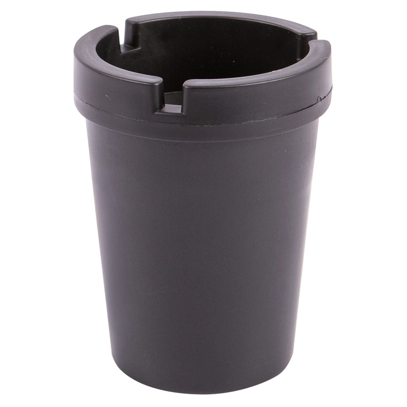 Black 7.5cm Polypropylene Cupholder Ashtray