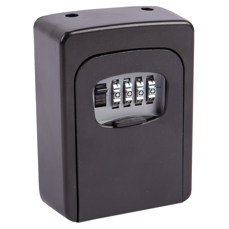 Black Combination Key Safe with Shackle