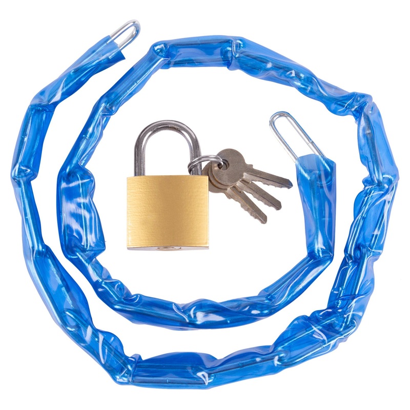 Blue 90cm Chain & Padlock