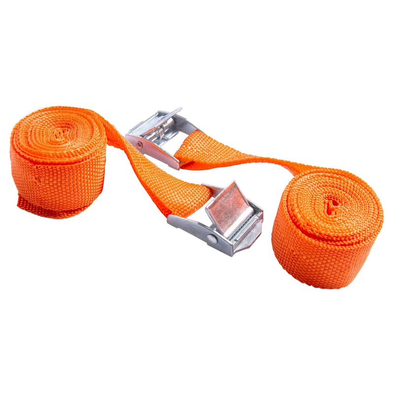 Orange 2m Ratchet Straps - Pack of 2