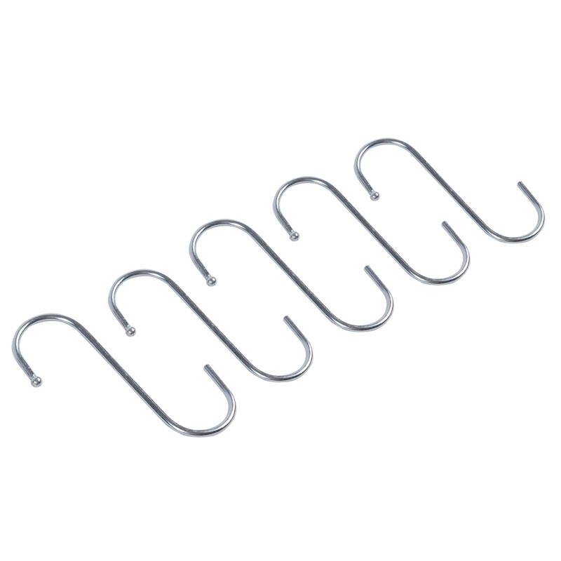 Stainless Steel S-Hooks - Pack of 5