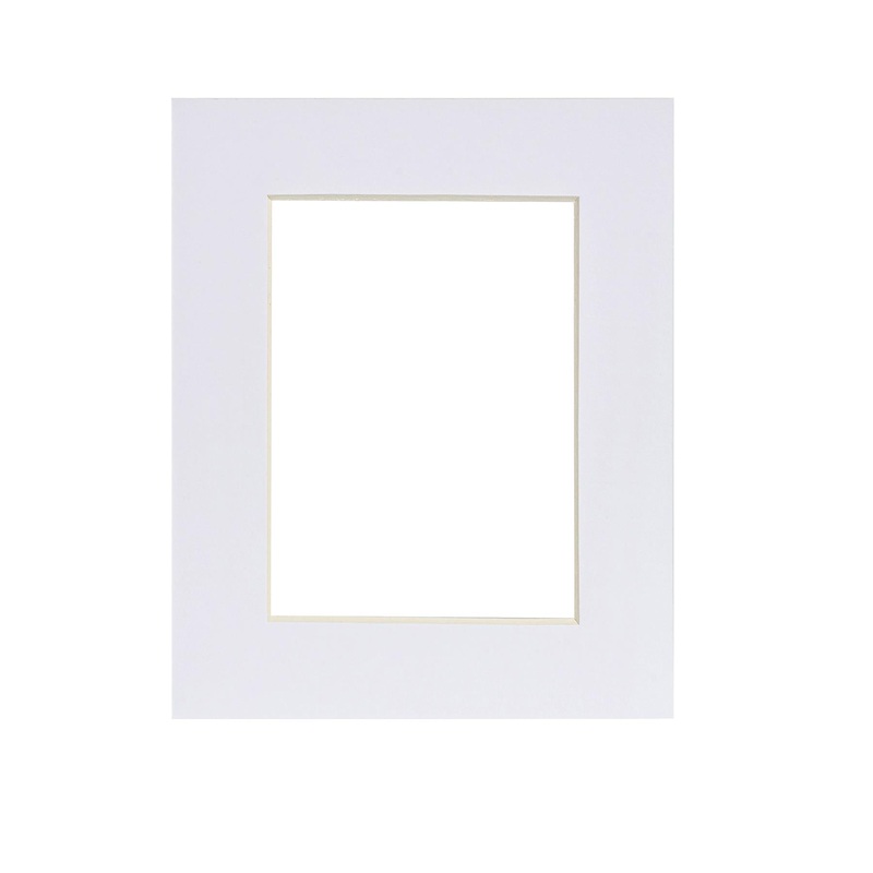 White Photo Size 4" x 6" Picture Mount for A5 Frame