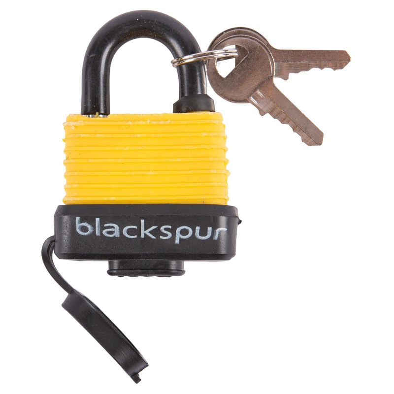 Yellow 4cm Laminated Steel Weatherproof Padlock