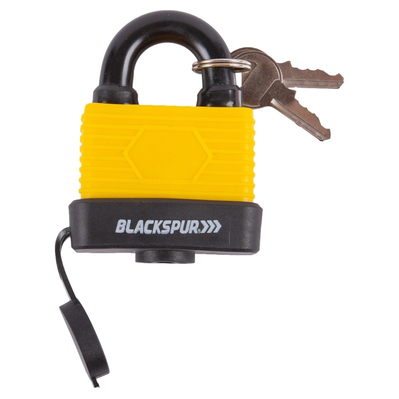 Yellow 5cm Laminated Steel Weatherproof Padlock