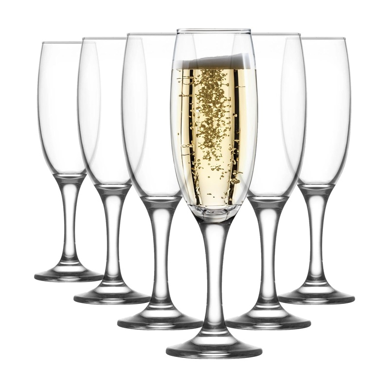 220ml Empire Glass Champagne Flutes - Pack of 6