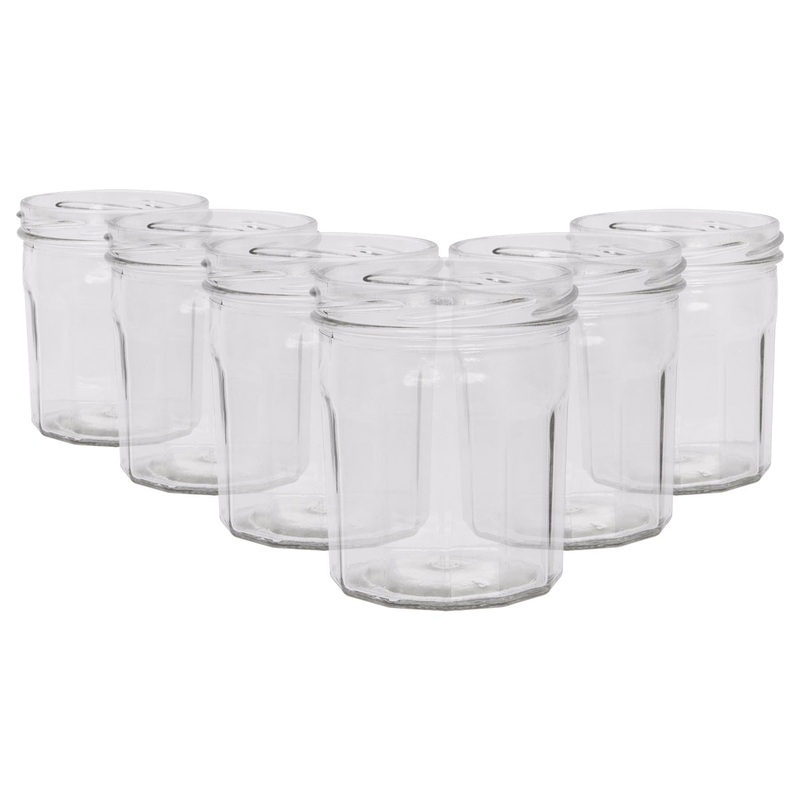 250ml Glass Jam Jars - Pack of 6