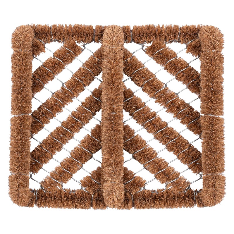 35cm x 30cm Natural Coir Scraper Door Mat
