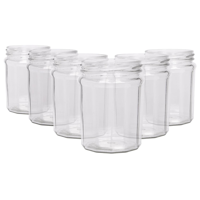 380ml Glass Jam Jars - Pack of 6