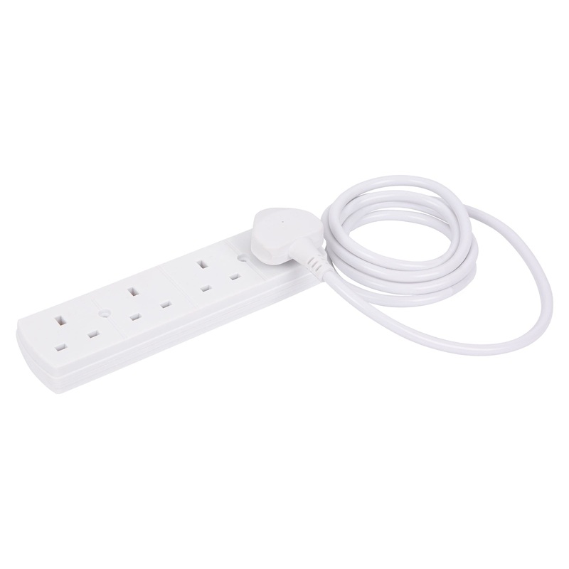 4-Way Extension Lead with 2m Cable