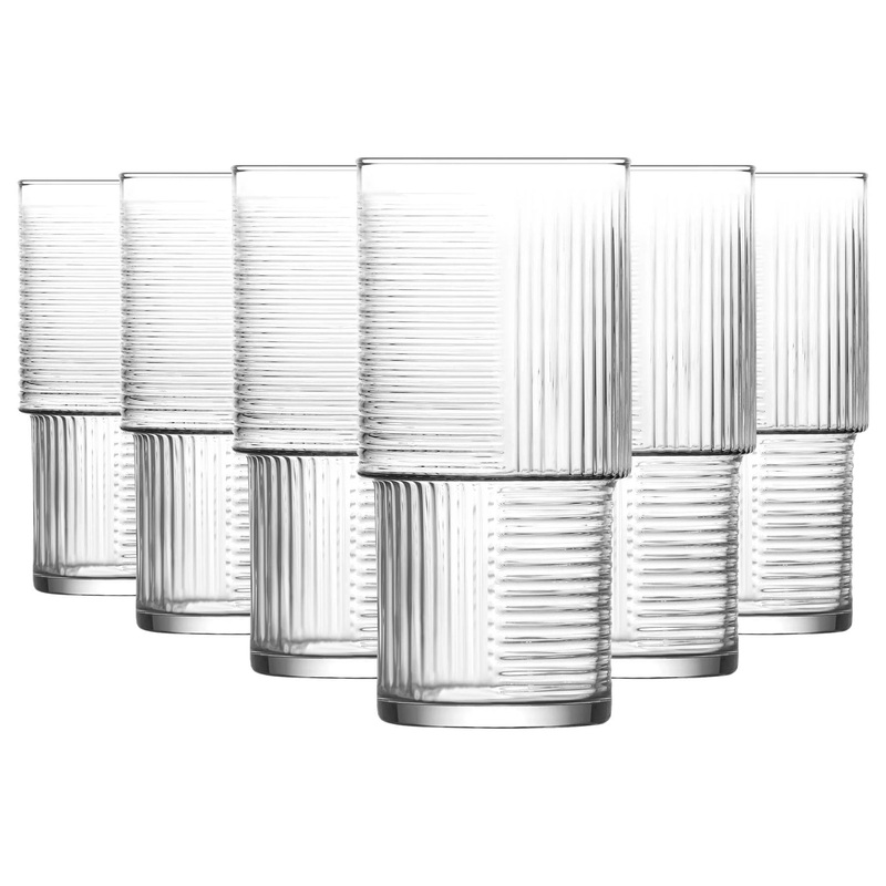 400ml Helen Stacking Highball Glasses - Pack of 6