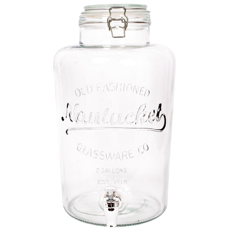 8.7L Glass Drinks Dispenser with Tap