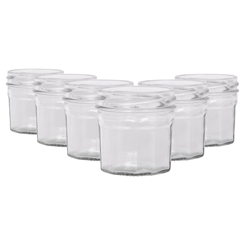 90ml Glass Jam Jars - Pack of 6