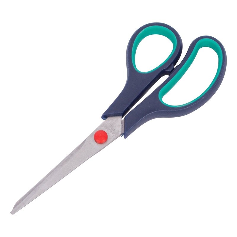 Black 19cm Stainless Steel Scissors
