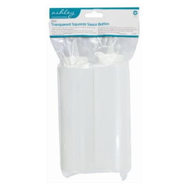 Clear Squeeze Sauce Bottles - Pack of 2