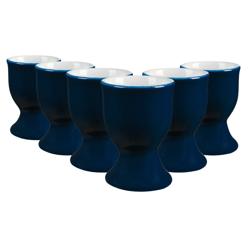 Coloured Stoneware Egg Cups - Pack of Six