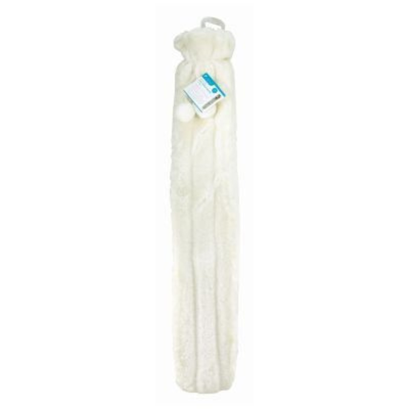 Long Hot Water Bottle & Plush Faux Fur Cover