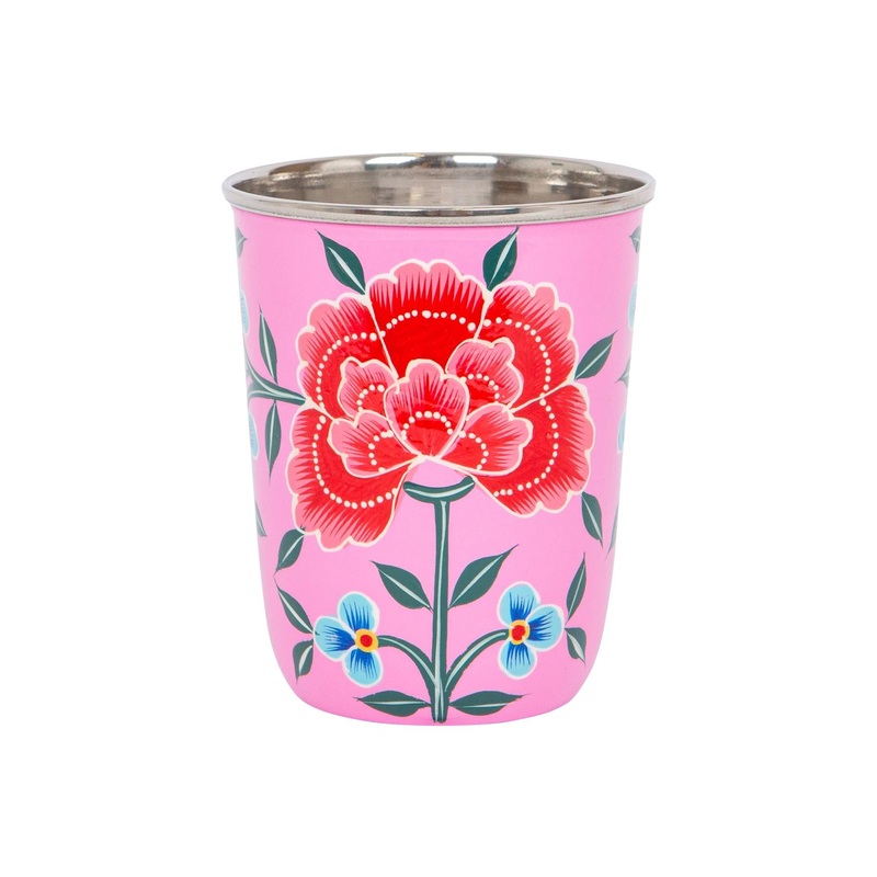 Peony 300ml Hand-Painted Picnic Cup
