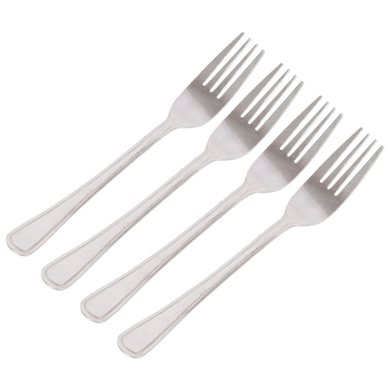 Stainless Steel Dinner Forks - Pack of 4