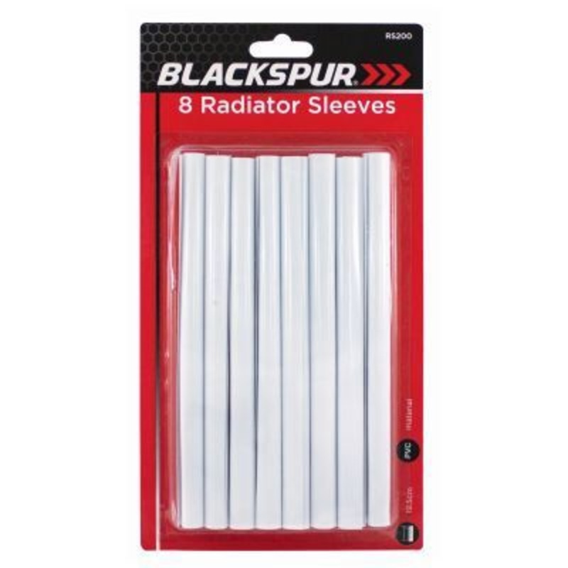 White 15.5cm PVC Radiator Pipe Covers - Pack of 8