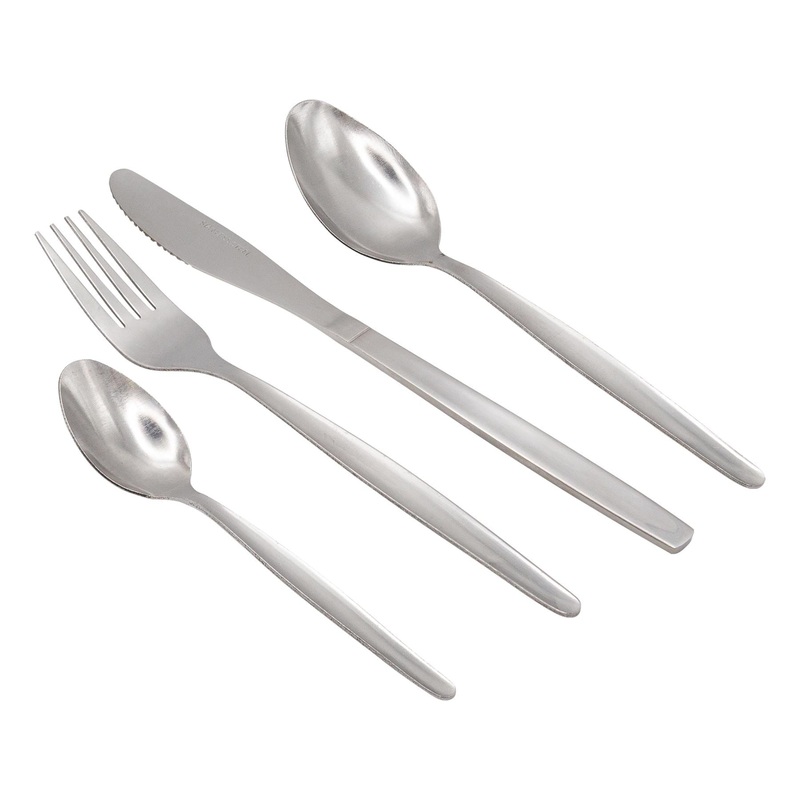 24pc Economy Stainless Steel Cutlery Set - Pack of 6