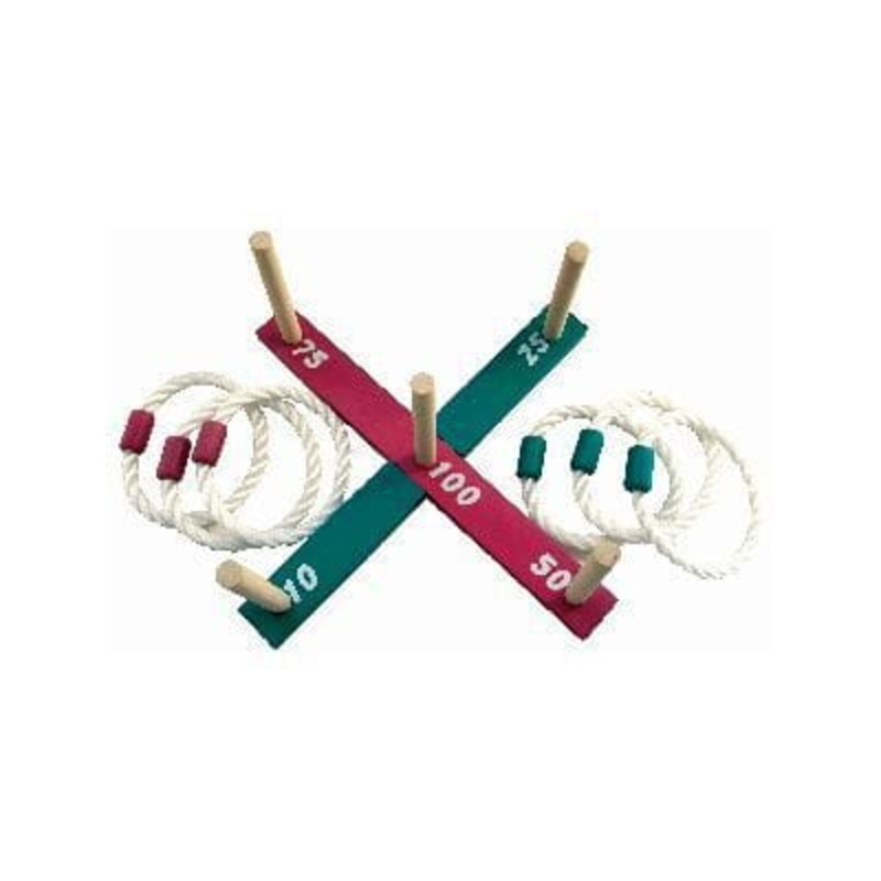 6pc Multi Wooden Quoits Set