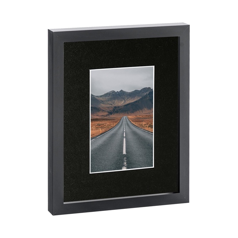 Black 8" x 10" Photo Frame with 4" x 6" Mount