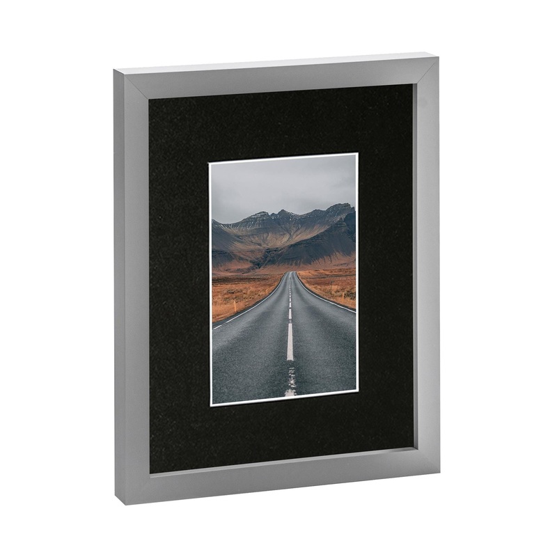 Grey 8" x 10" Photo Frame with 4" x 6" Mount