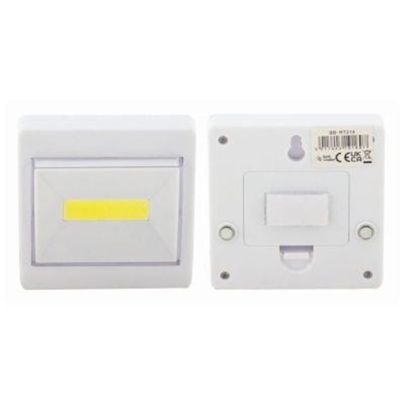 White 3W COB Plastic Switch Light