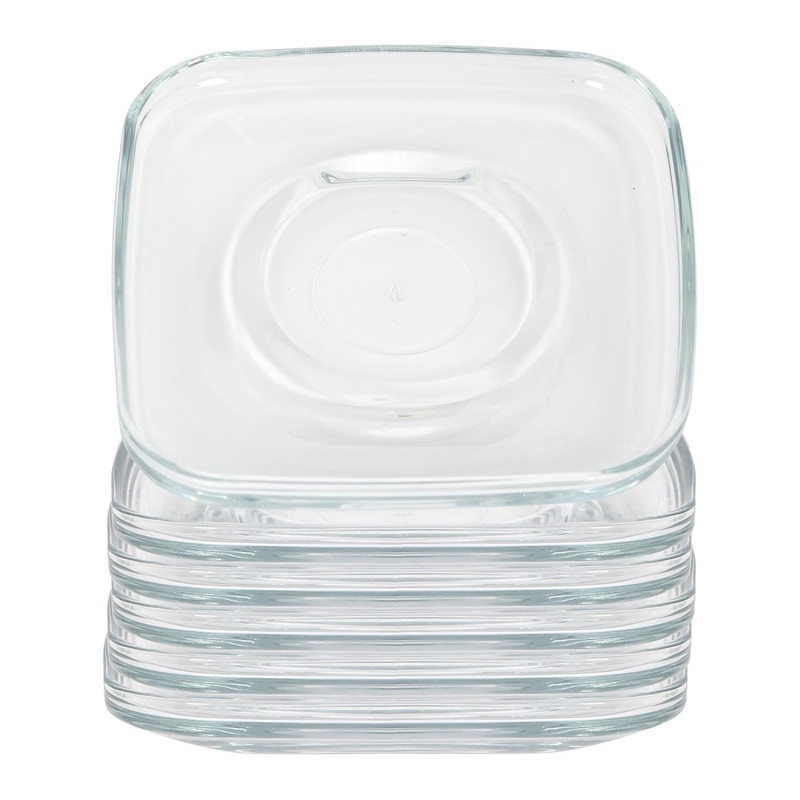 12.5cm Cozy Glass Espresso Saucers - Pack of Six