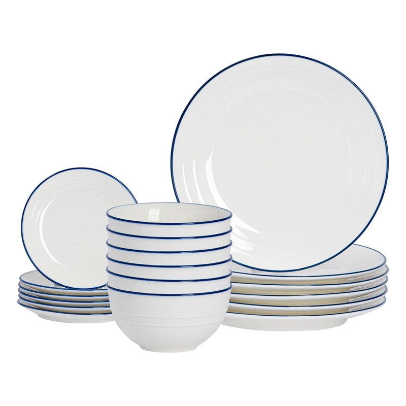 18pc Farmhouse Porcelain Dinner Set