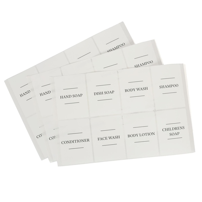 24pc Soap Dispenser Labels Set - Pack of 3
