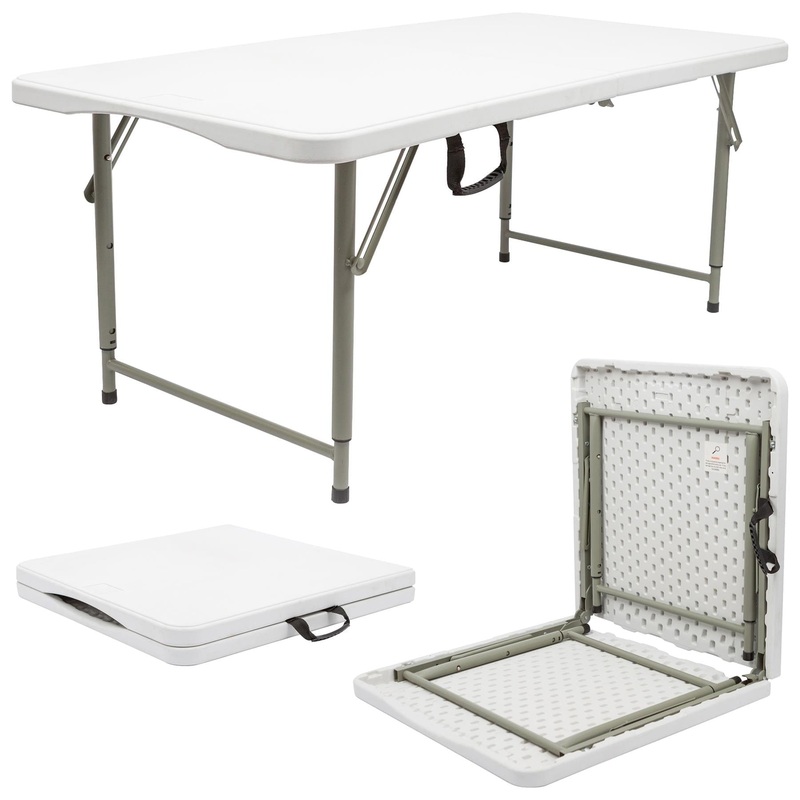 4 feet / 120cm Height Adjustable Folding Trestle Table