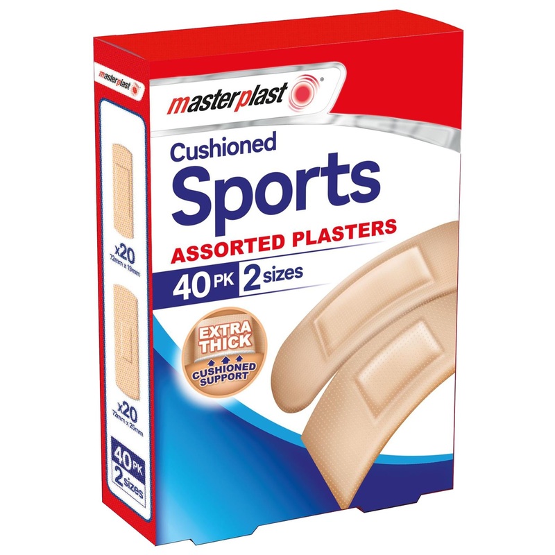 Assorted Sports Plasters - Pack of 40