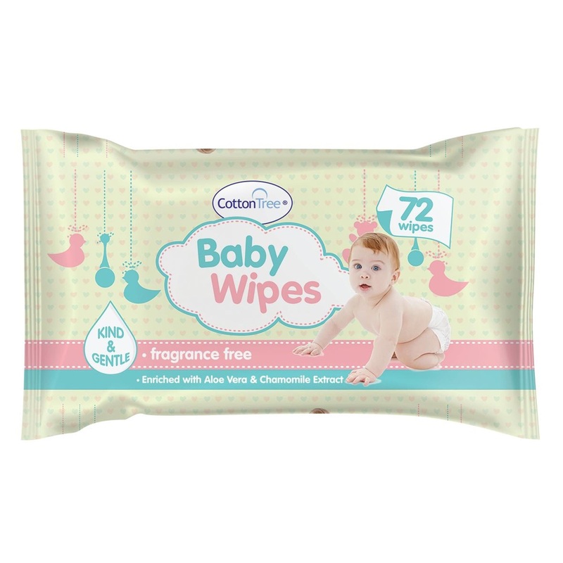 Baby Wipes - Pack of 72