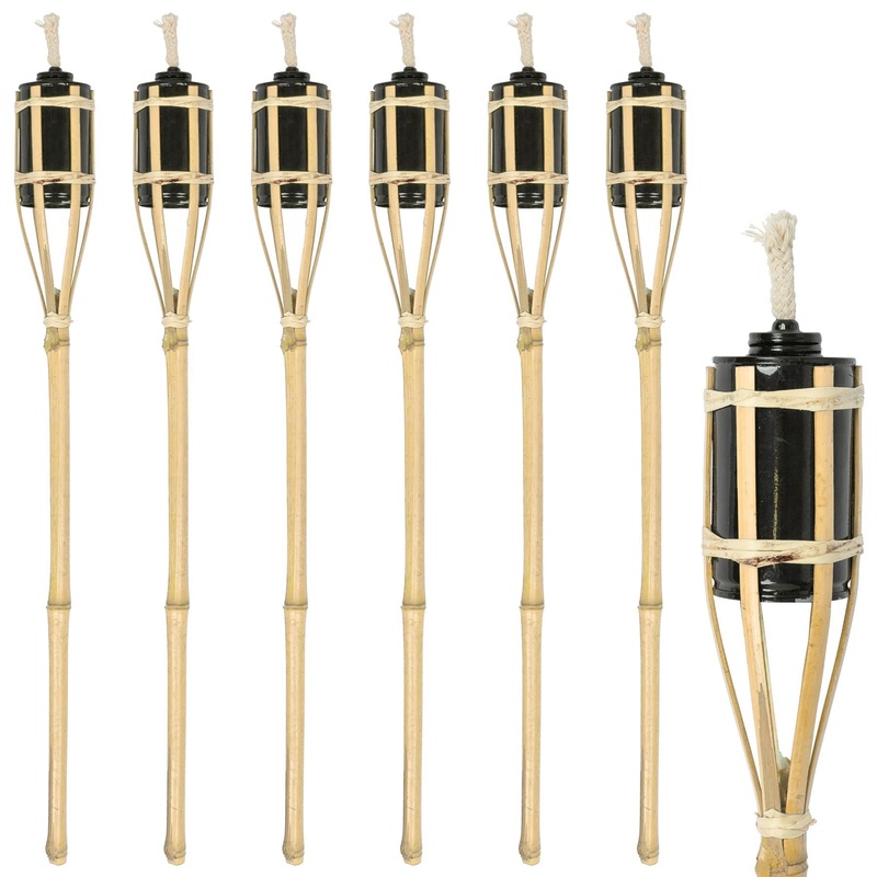Bamboo Garden Fire Torches - 60cm - Pack of Six