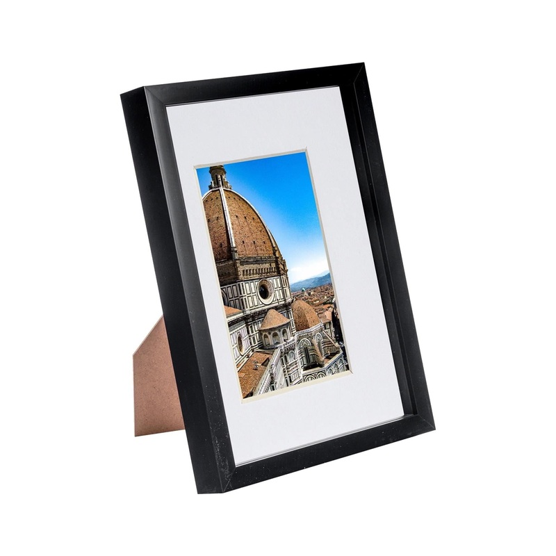 Black A4 (8" x 12") 3D Shadow Box Frame with A5 Mount