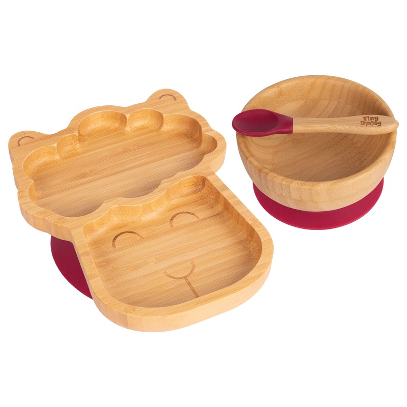Lenny The Llama Bamboo Suction Dinner Set