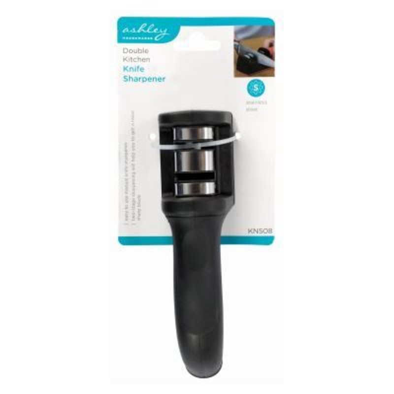 2 Stage Knife Sharpener - Black