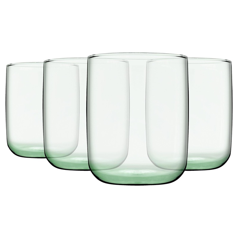 280ml Aware Iconic Recycled Glass Tumblers - Green - Pack of Four