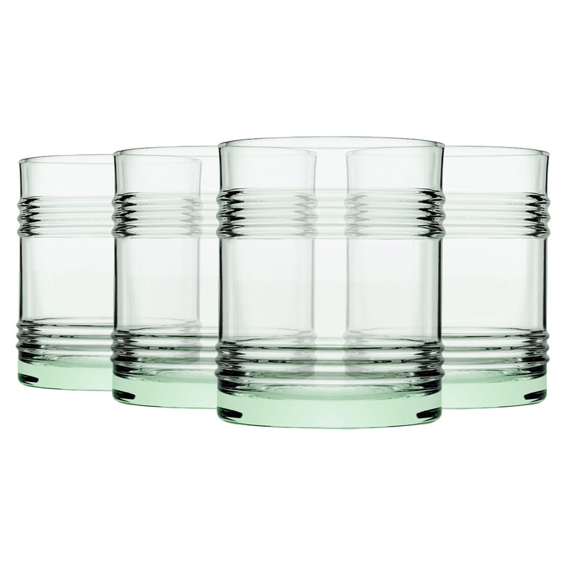 280ml Aware Tincan Recycled Glass Tumblers - Green - Pack of Four