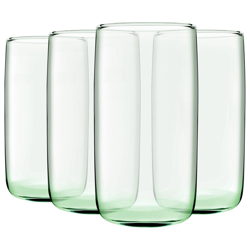 365ml Aware Iconic Recycled Highball Glasses - Green - Pack of Four