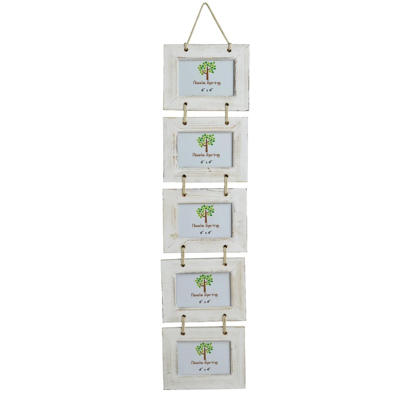 6" x 4" Wooden Hanging Multi Photo Frame