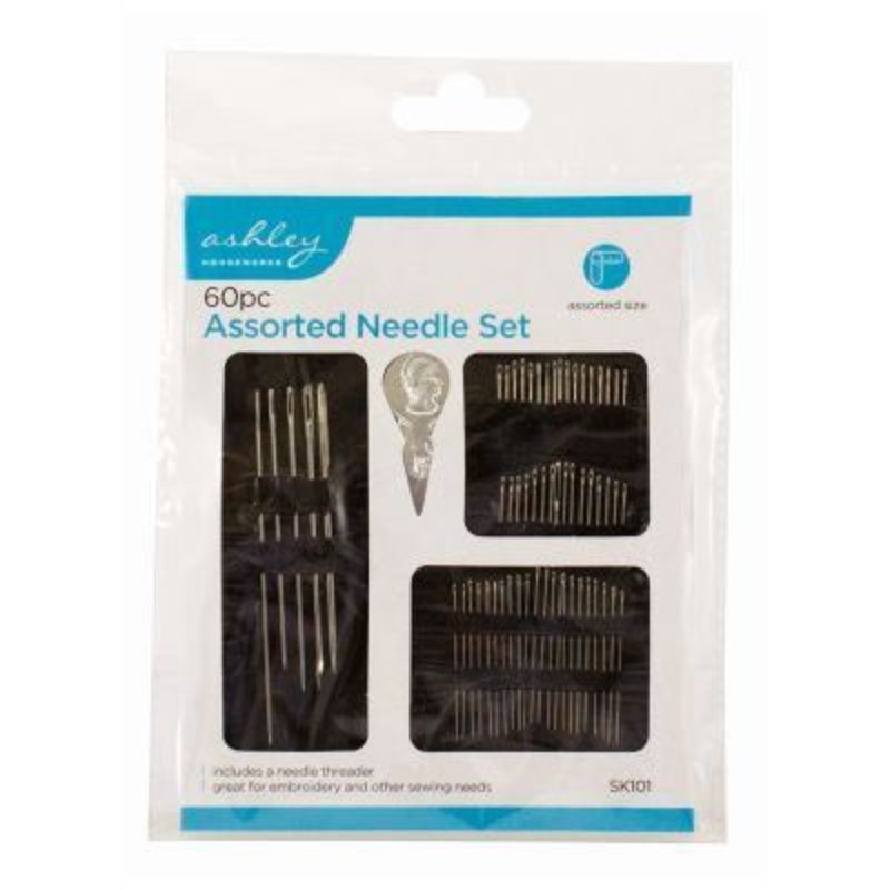 60pc Assorted Sewing Needles Set