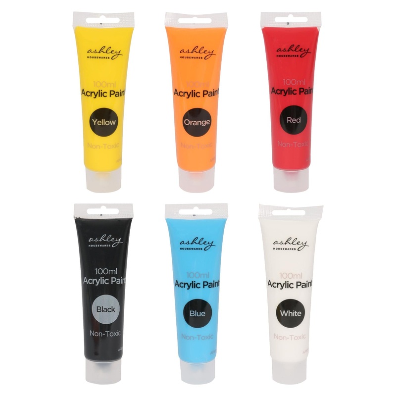 6pc Acrylic Paint Set - 100ml
